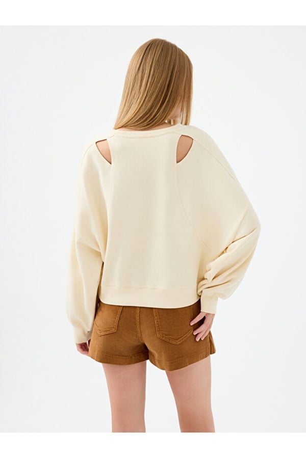 Loft LF 2041043 W SWS Bej Kadın Sweatshirt