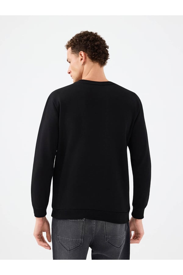 Loft LF 2041079 M SWS Siyah Erkek Sweatshirt