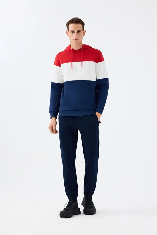Loft LF 2041593 M SWS Kırmızı Erkek Sweatshirt