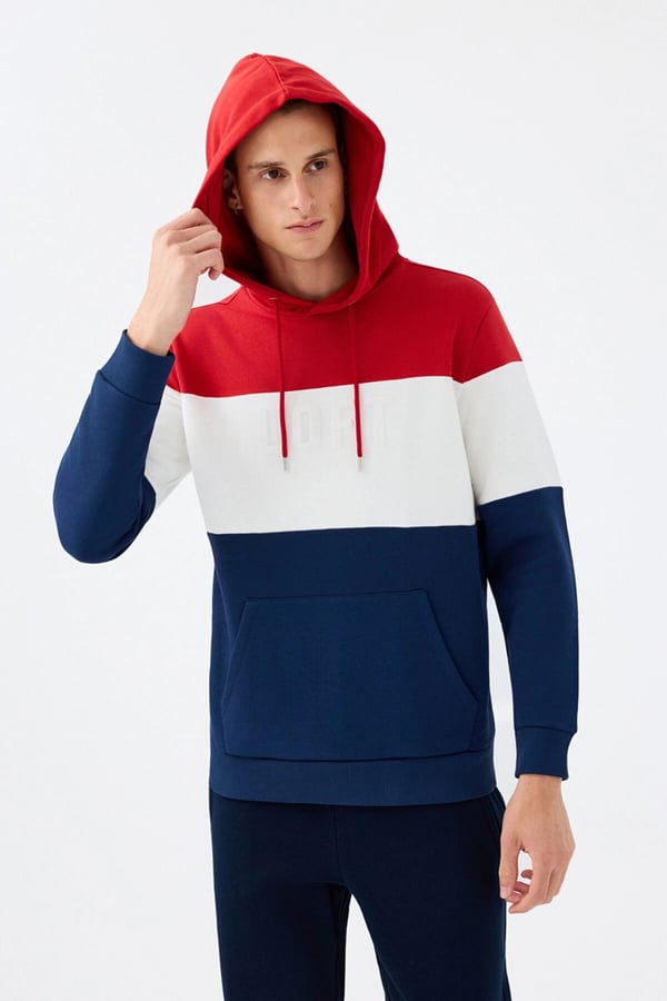 Loft LF 2041593 M SWS Kırmızı Erkek Sweatshirt
