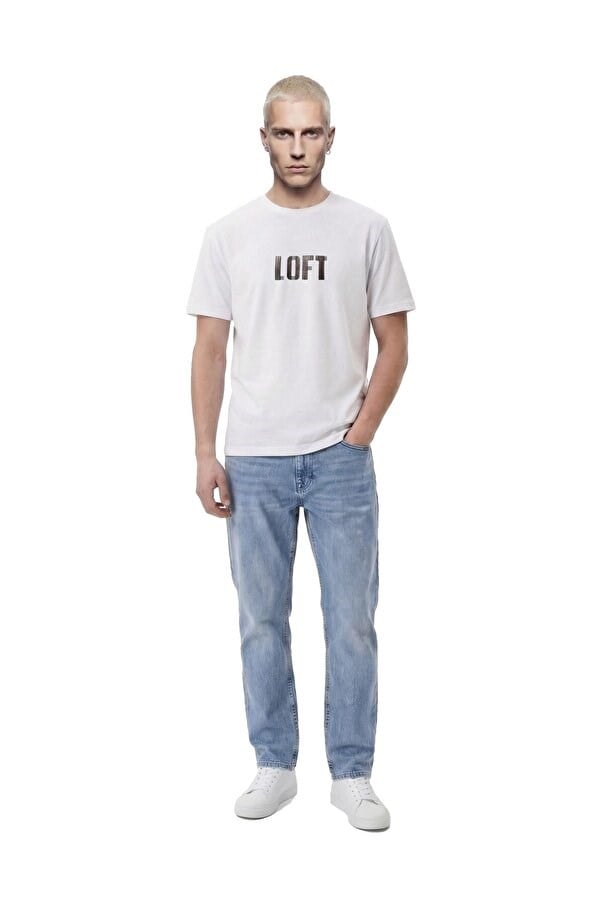 Loft LF 2042338 M TSS Beyaz Erkek T-Shirt