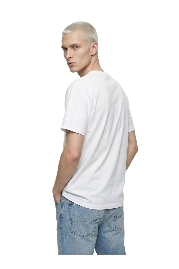 Loft LF 2042338 M TSS Beyaz Erkek T-Shirt