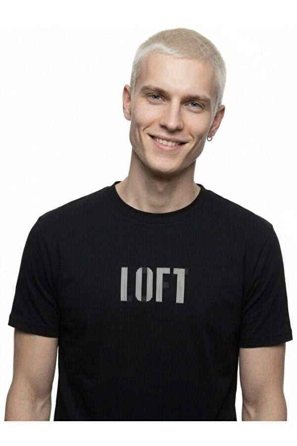 Loft LF 2042338 M TSS Siyah Erkek T-Shirt