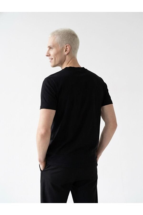 Loft LF 2042338 M TSS Siyah Erkek T-Shirt