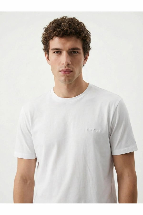 Loft LF 2042953 M TSS Beyaz Erkek T-Shirt