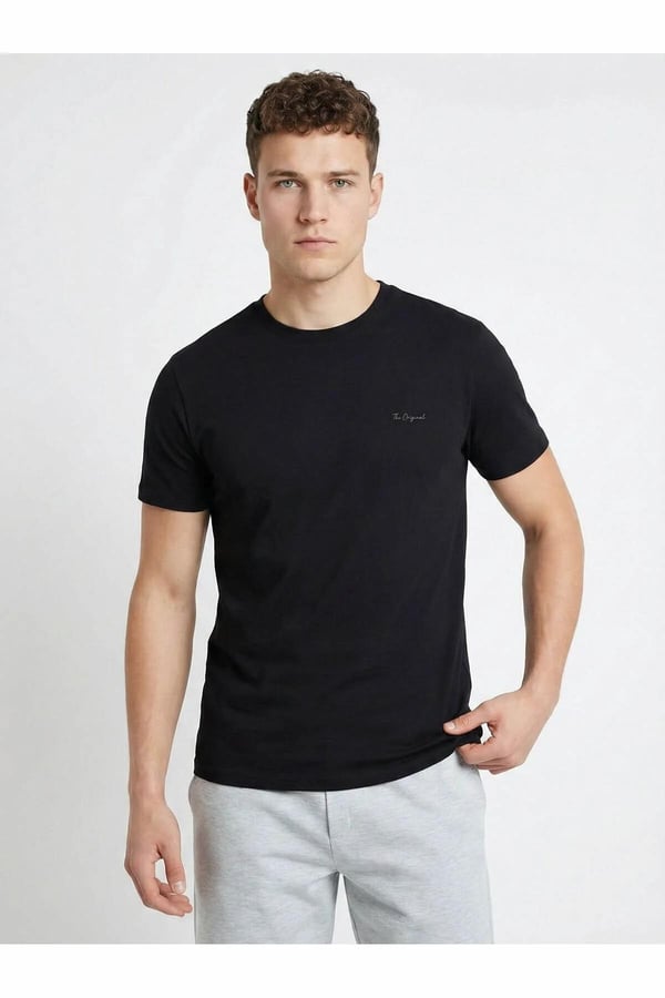 Loft LF 2042953 M TSS Siyah Erkek T-Shirt