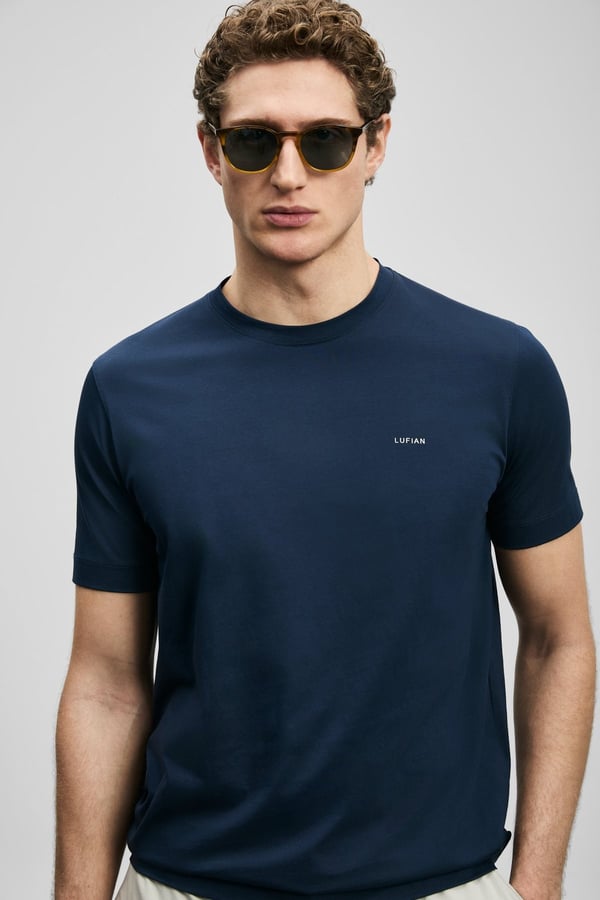 Lufian BRAN Lacivert Erkek T-Shirt