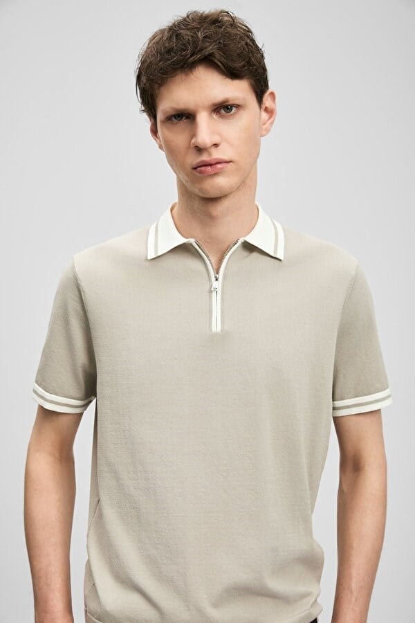 Lufian DEAN Bej Erkek T-Shirt