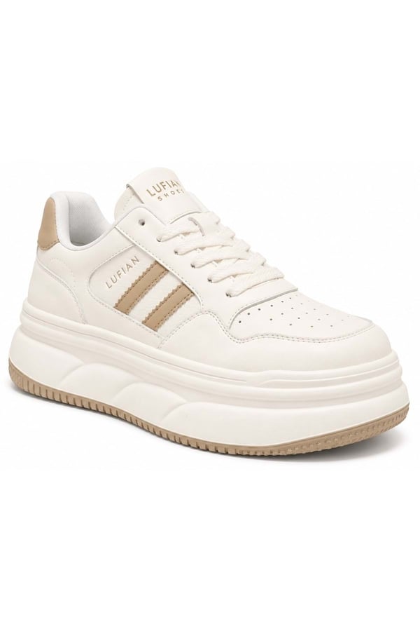 Lufian ELORA Bej Kadın Günlük Spor Ayakkabı