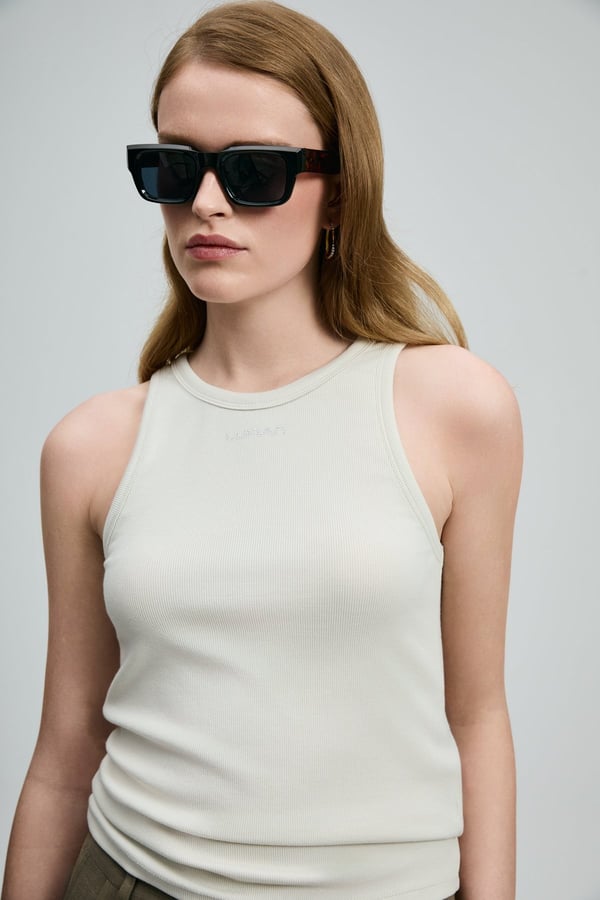 Lufian LINDA Bej Kadın T-Shirt