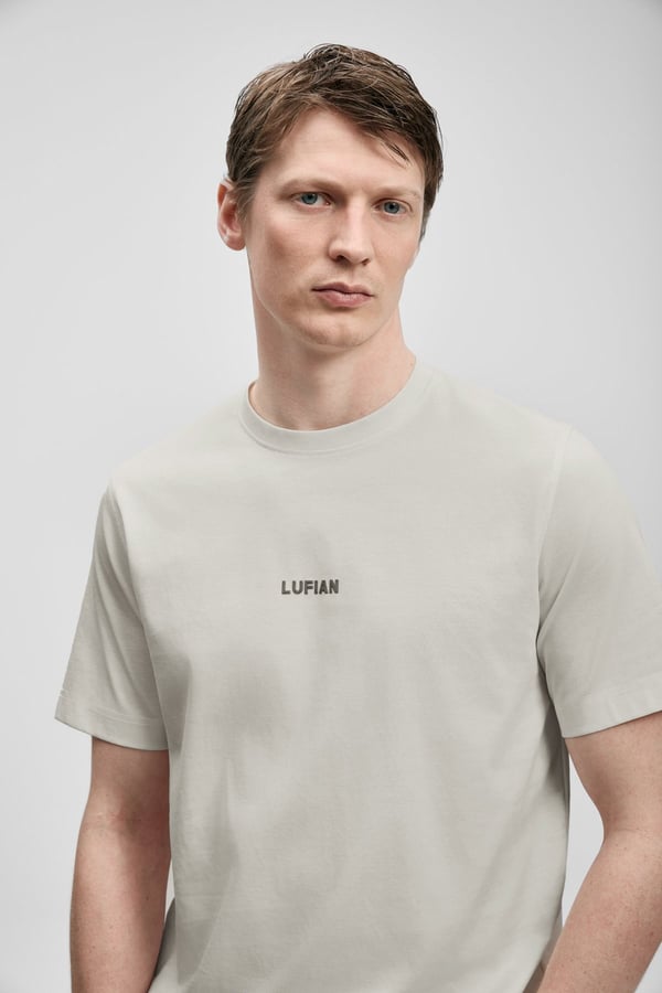 Lufian MARCUS Gri Erkek T-Shirt