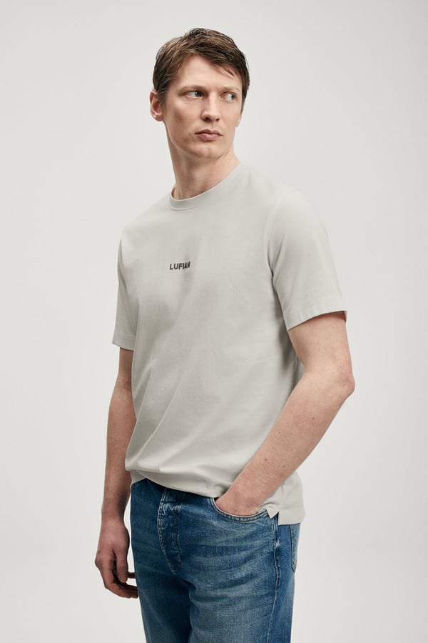 Lufian MARCUS Gri Erkek T-Shirt