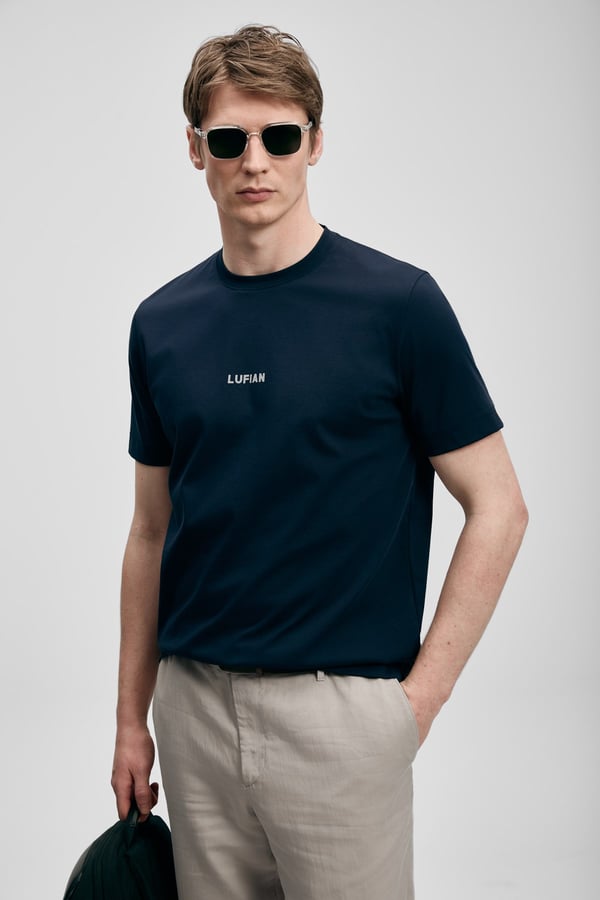 Lufian MARCUS Lacivert Erkek T-Shirt