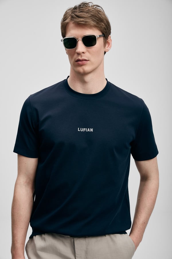 Lufian MARCUS Lacivert Erkek T-Shirt