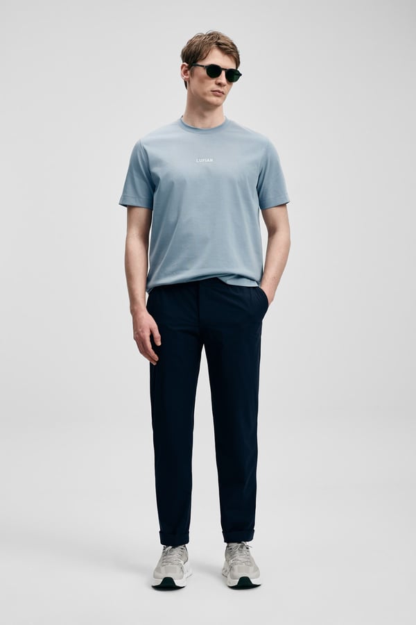 Lufian MARCUS Mavi Erkek T-Shirt