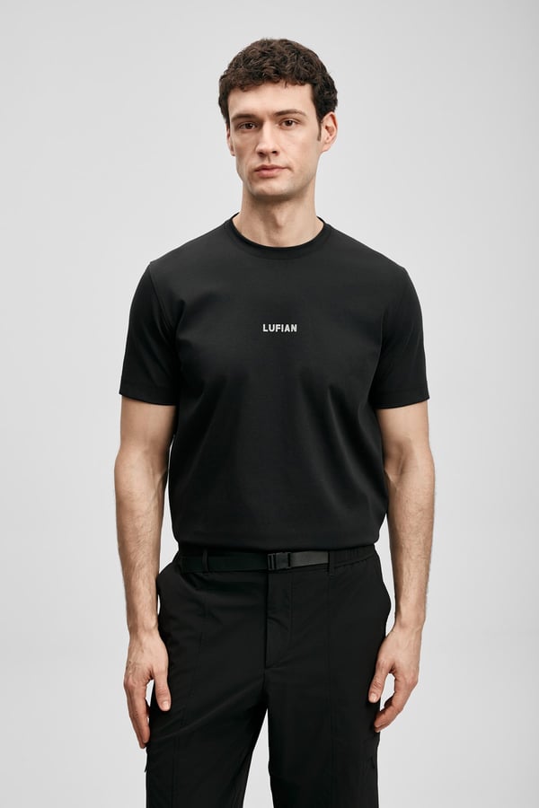 Lufian MARCUS Siyah Erkek T-Shirt