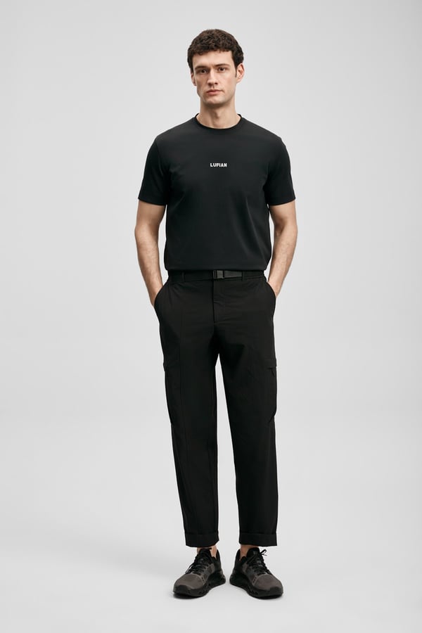 Lufian MARCUS Siyah Erkek T-Shirt
