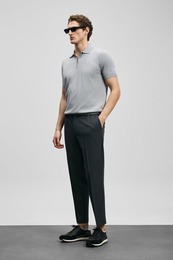 Lufian NORTH Gri Erkek T-Shirt