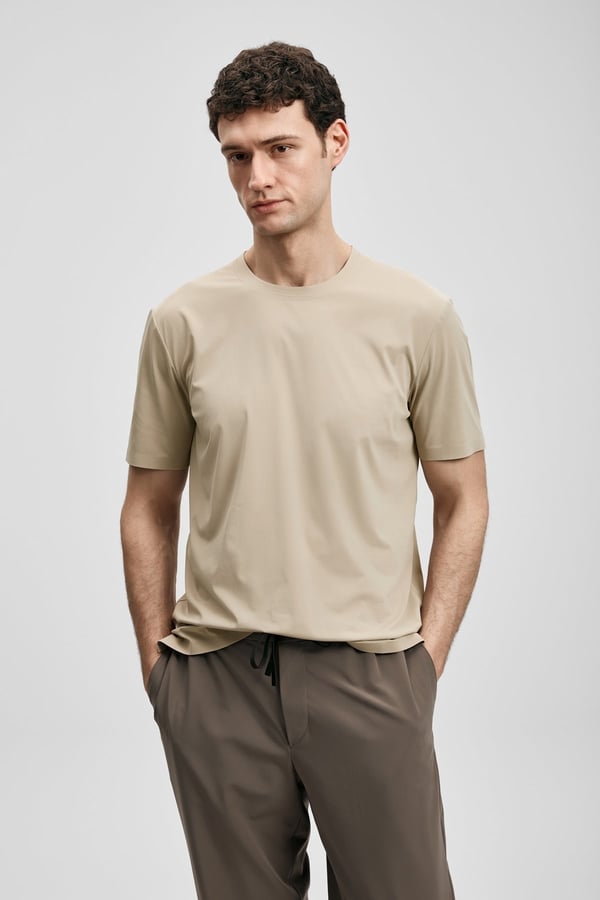 Lufian NUVOR Bej Erkek T-Shirt