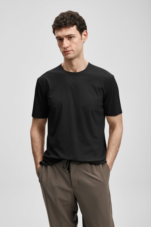 Lufian NUVOR Siyah Erkek T-Shirt