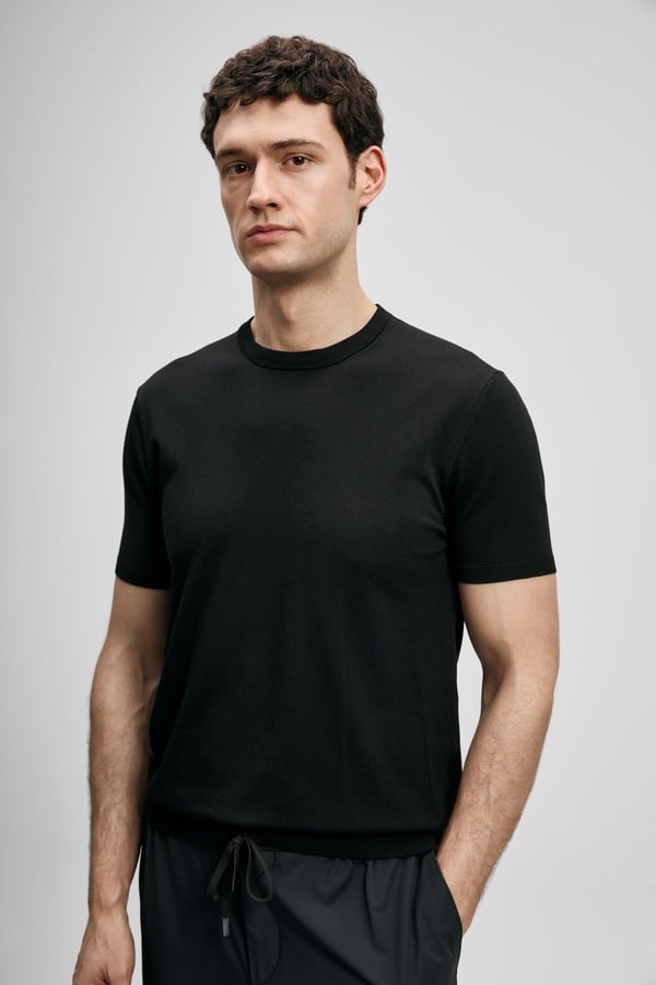 Lufian TINO Siyah Erkek T-Shirt
