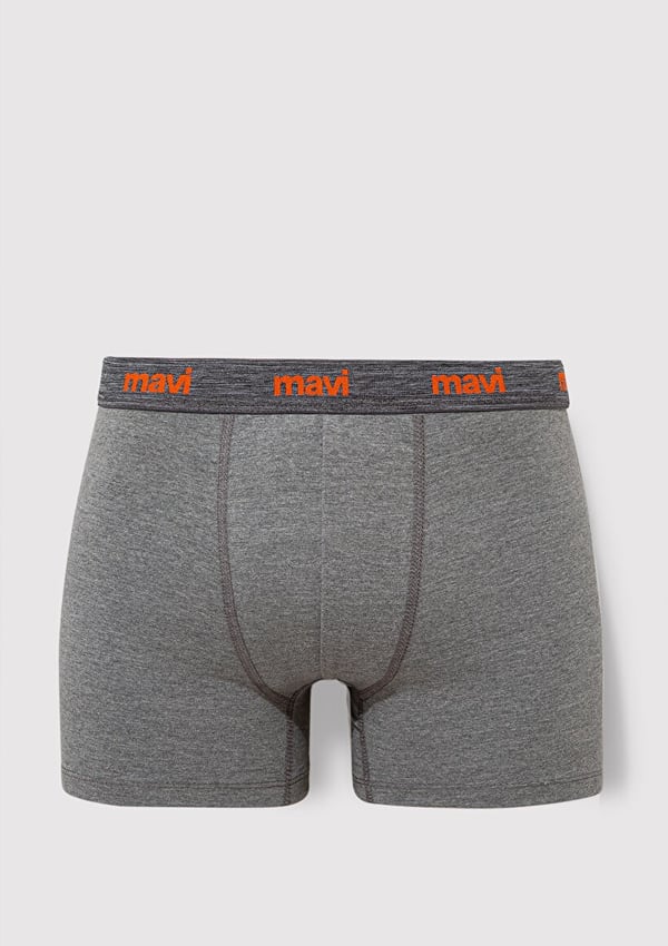 Mavi 3'LU PAKET BOXER ACik Gri Melanj Gri Erkek Boxer