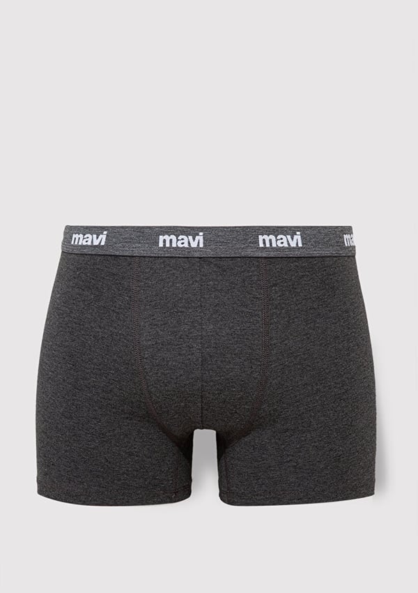 Mavi 3'LU PAKET BOXER ACik Gri Melanj Gri Erkek Boxer