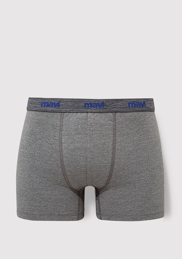 Mavi 3'LU PAKET BOXER ACik Gri Melanj Gri Erkek Boxer