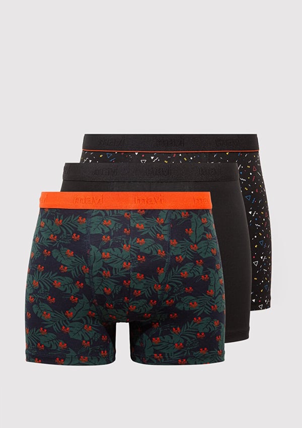Mavi 3'LÜ PAKET BOXER Lacivert Lacivert Erkek Boxer