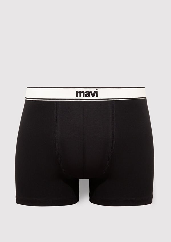 Mavi 3'LU PAKET BOXER Siyah Siyah Erkek Boxer