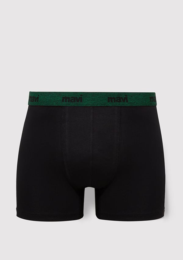 Mavi 3'LÜ PAKET BOXER Siyah Siyah Erkek Boxer