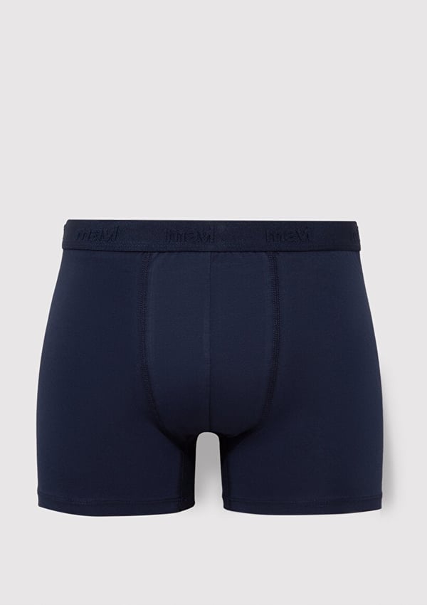 Mavi 3'LÜ PAKET BOXER Siyah Siyah Erkek Boxer
