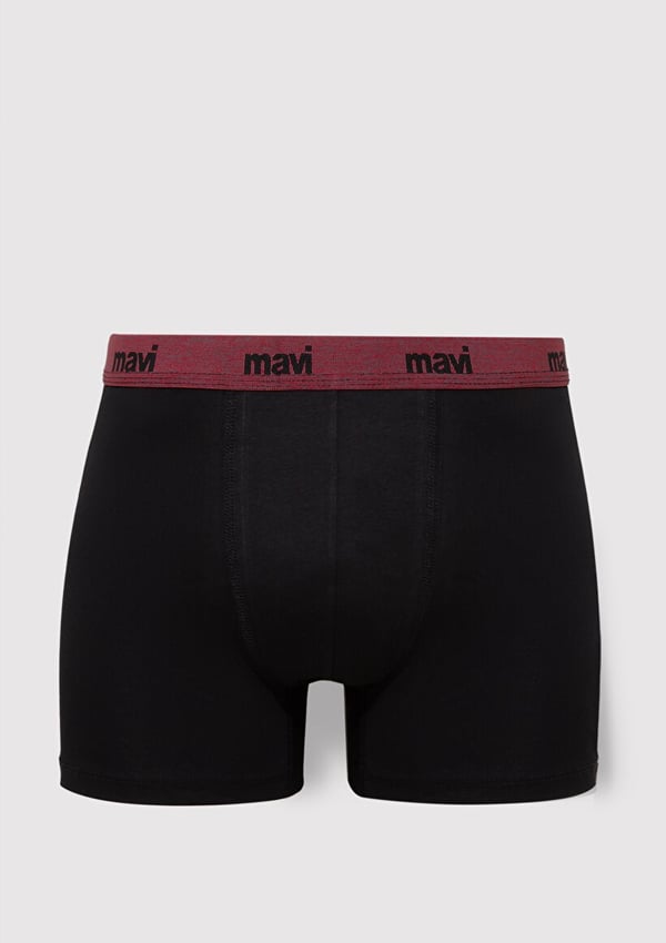 Mavi 3'LÜ PAKET BOXER Siyah Siyah Erkek Boxer