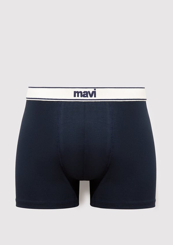 Mavi 3'LU PAKET BOXER Siyah Siyah Erkek Boxer