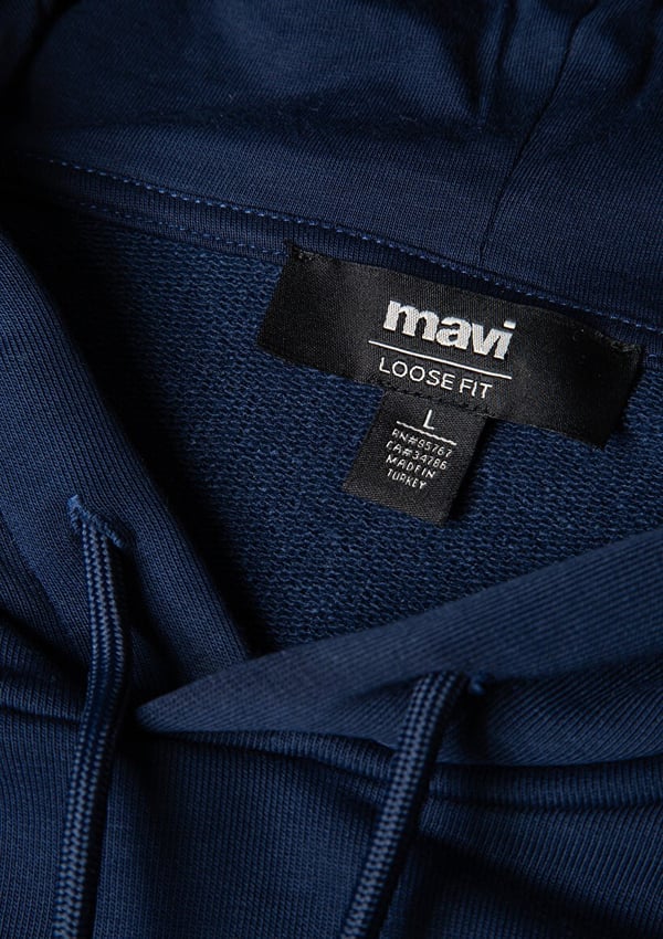Mavi ACADEMY KAPÜŞONLU SWEATSHiRT Pageant Blu Saks Erkek Sweatshirt