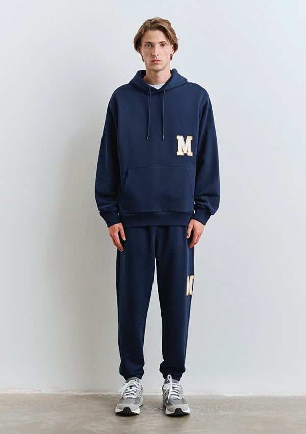 Mavi ACADEMY KAPÜŞONLU SWEATSHiRT Pageant Blu Saks Erkek Sweatshirt