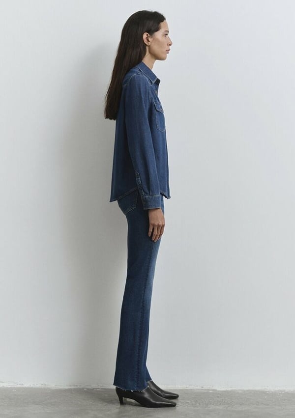 Mavi ANGELA Dark Blue Classic Denim Denim Kadın Gömlek