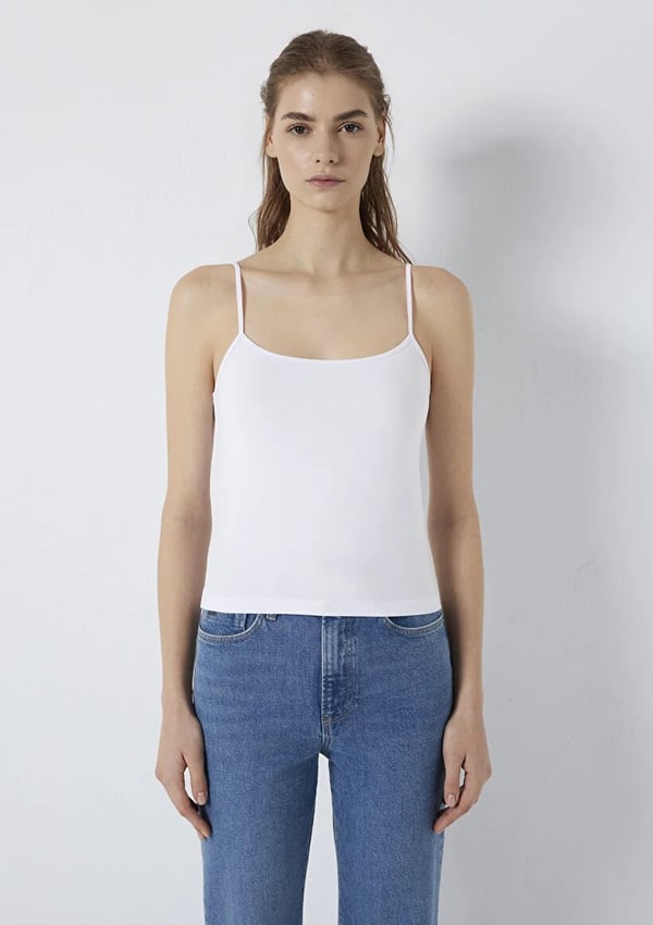 Mavi ASKILI BASIC  Beyaz Beyaz Kadın T-Shirt
