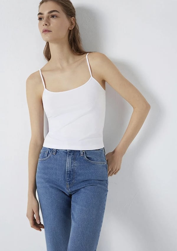 Mavi ASKILI BASIC  Beyaz Beyaz Kadın T-Shirt