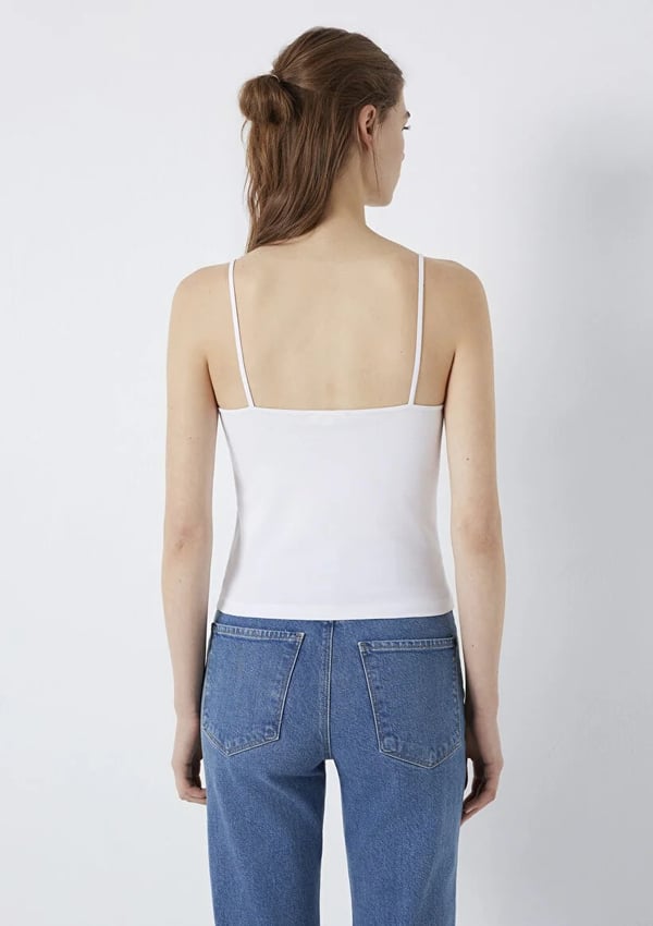 Mavi ASKILI BASIC  Beyaz Beyaz Kadın T-Shirt
