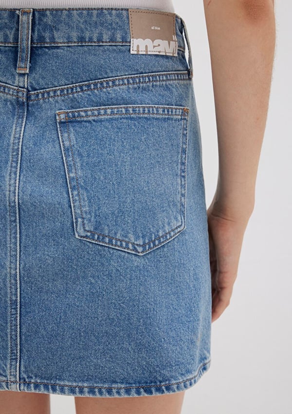 Mavi BAILEY Shaded Blue Denim Denim Kadın Etek