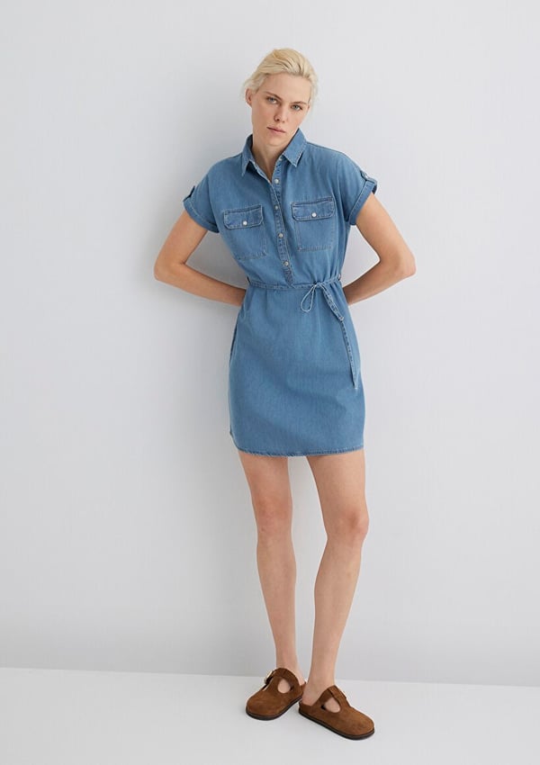 Mavi BARBARA Lt Blue DENIM Denim Kadın Elbise