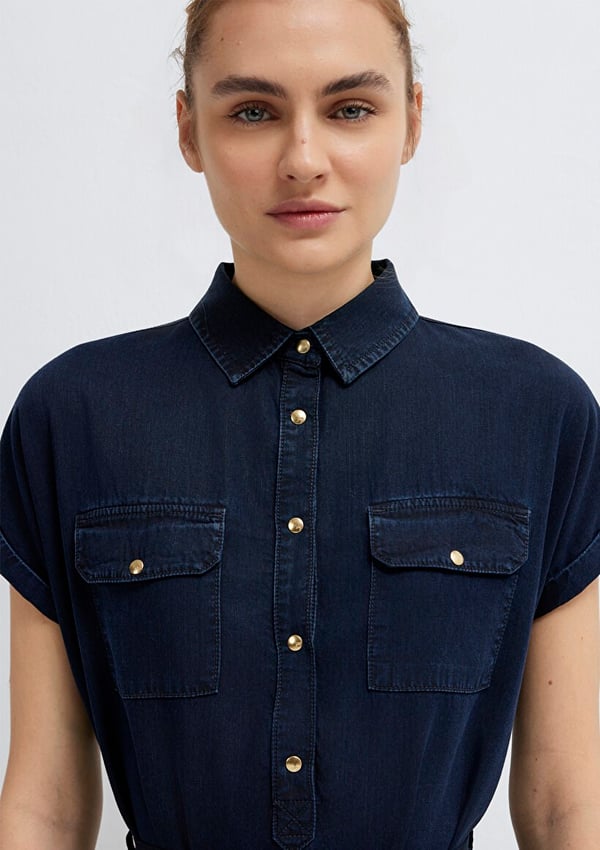 Mavi BARBARA Rınse Denim Denim Kadın Elbise