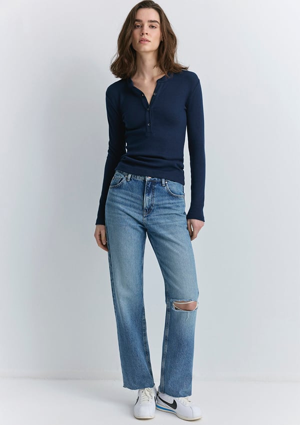 Mavi BARCELONA Mid Blue Denim Denim Kadın Kot Pantolon