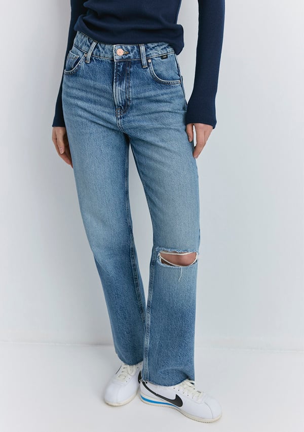 Mavi BARCELONA Mid Blue Denim Denim Kadın Kot Pantolon