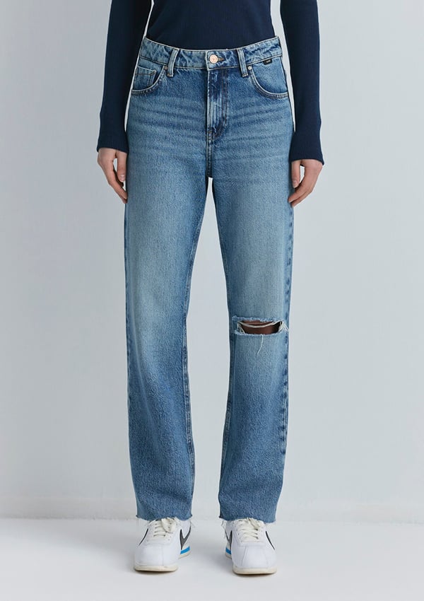 Mavi BARCELONA Mid Blue Denim Denim Kadın Kot Pantolon