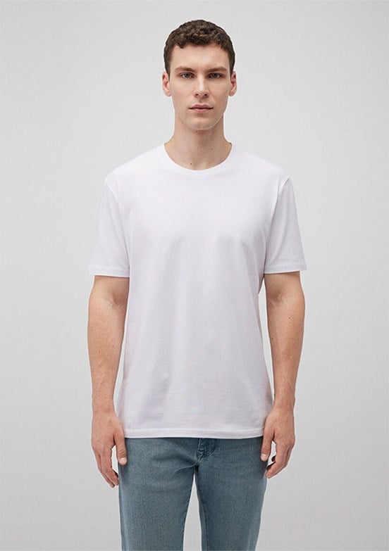 Mavi BASiC BiSiKLET YAKA TİŞÖRT Beyaz Beyaz Erkek T-Shirt
