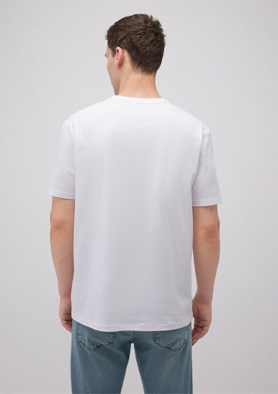Mavi BASiC BiSiKLET YAKA TİŞÖRT Beyaz Beyaz Erkek T-Shirt