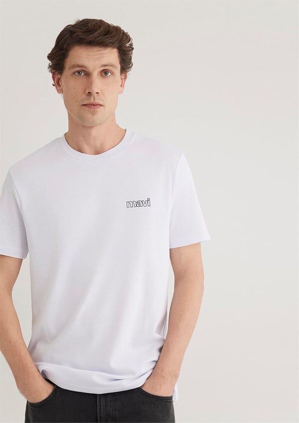 Mavi BASIC TİŞÖRT Beyaz Beyaz Erkek T-Shirt