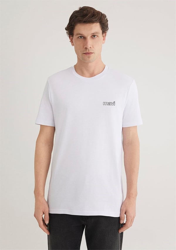 Mavi BASIC TİŞÖRT Beyaz Beyaz Erkek T-Shirt